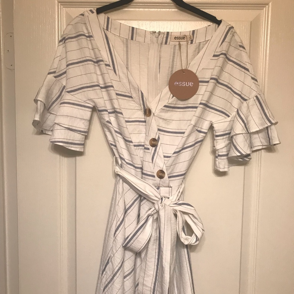 Striped beach dress